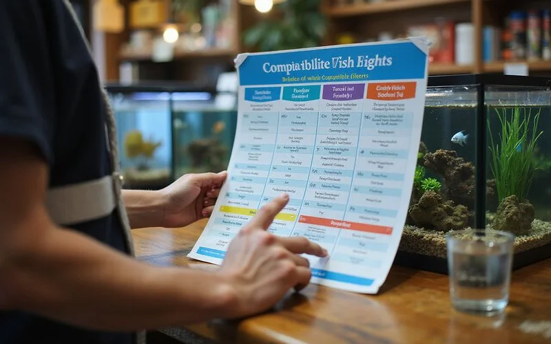 Community fish compatibility matrix chart
