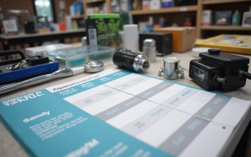 Freshwater aquarium cost comparison chart by tier